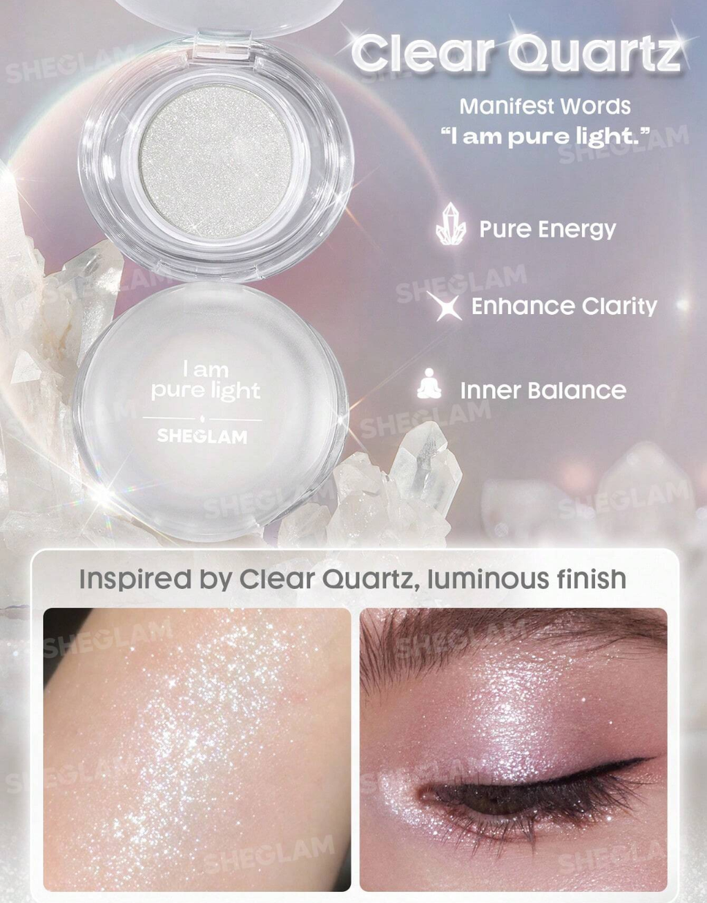 SHEGLAM Crystal Intentions Manifesting Glow Glitter Eyeshadow