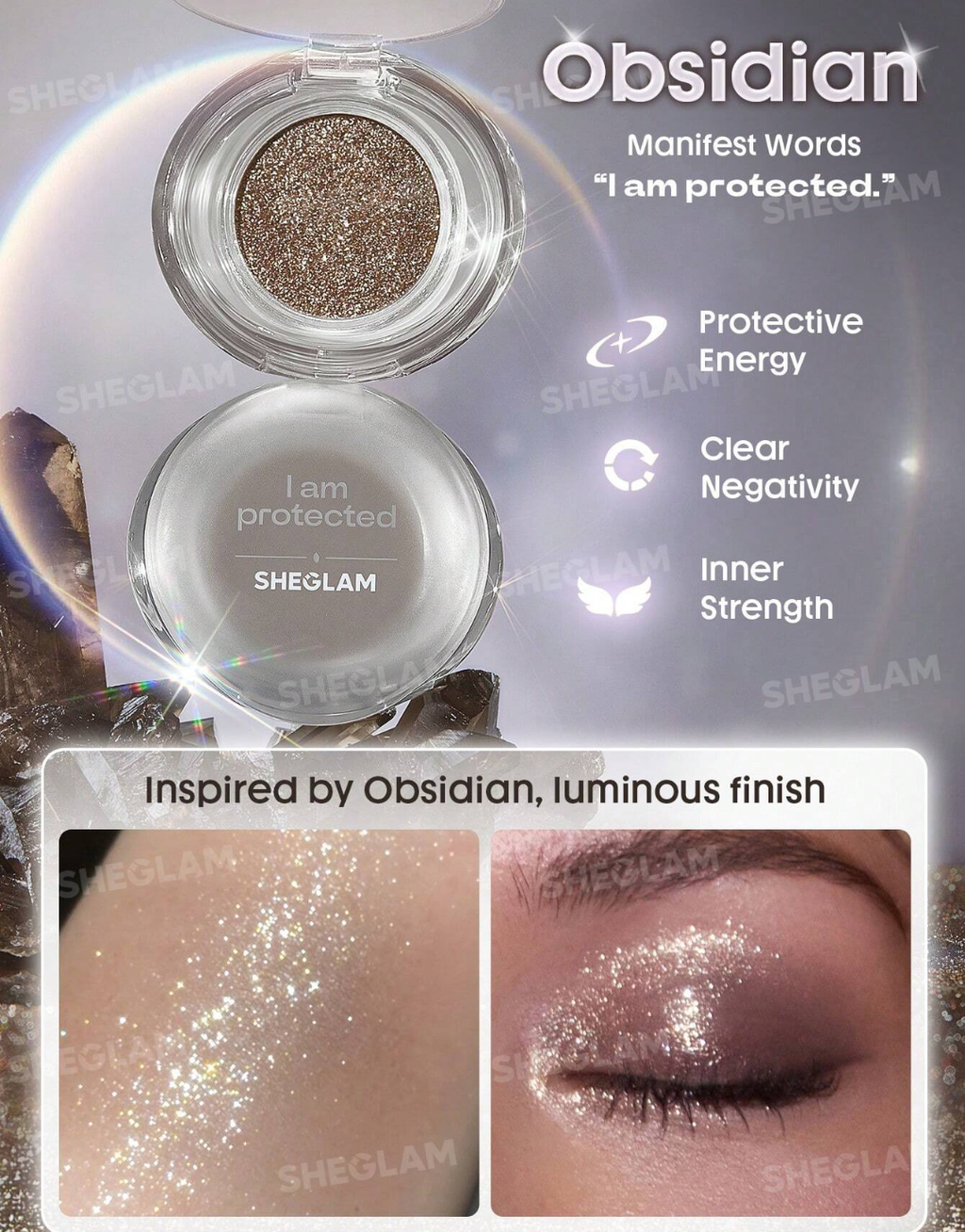 SHEGLAM Crystal Intentions Manifesting Glow Glitter Eyeshadow