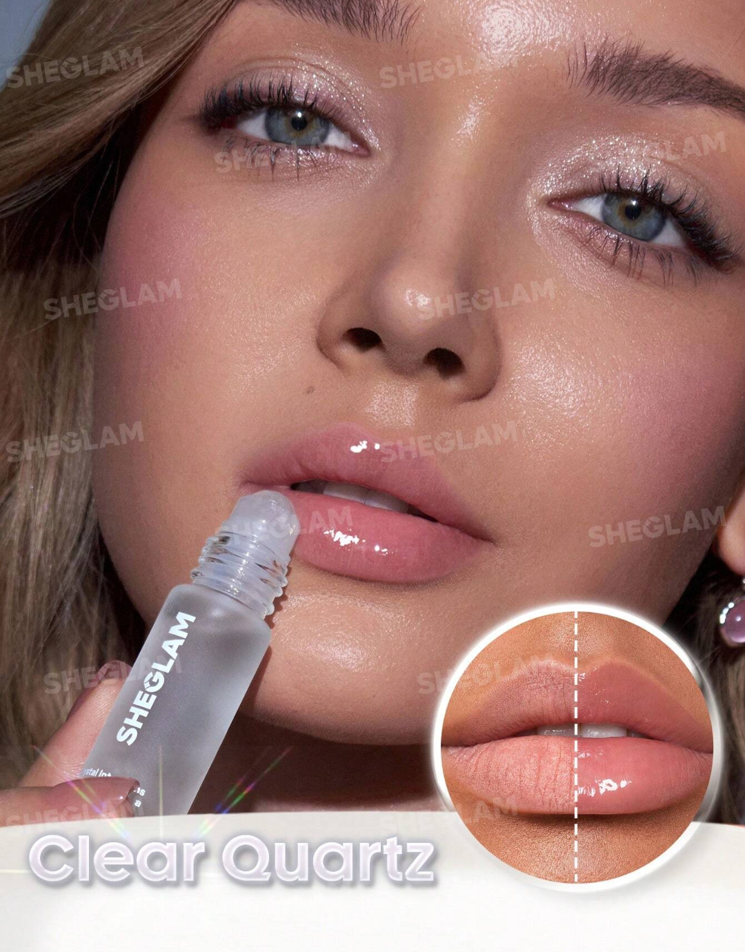 SHEGLAM Crystal Intentions Protection Mantra Roller Lip Oil