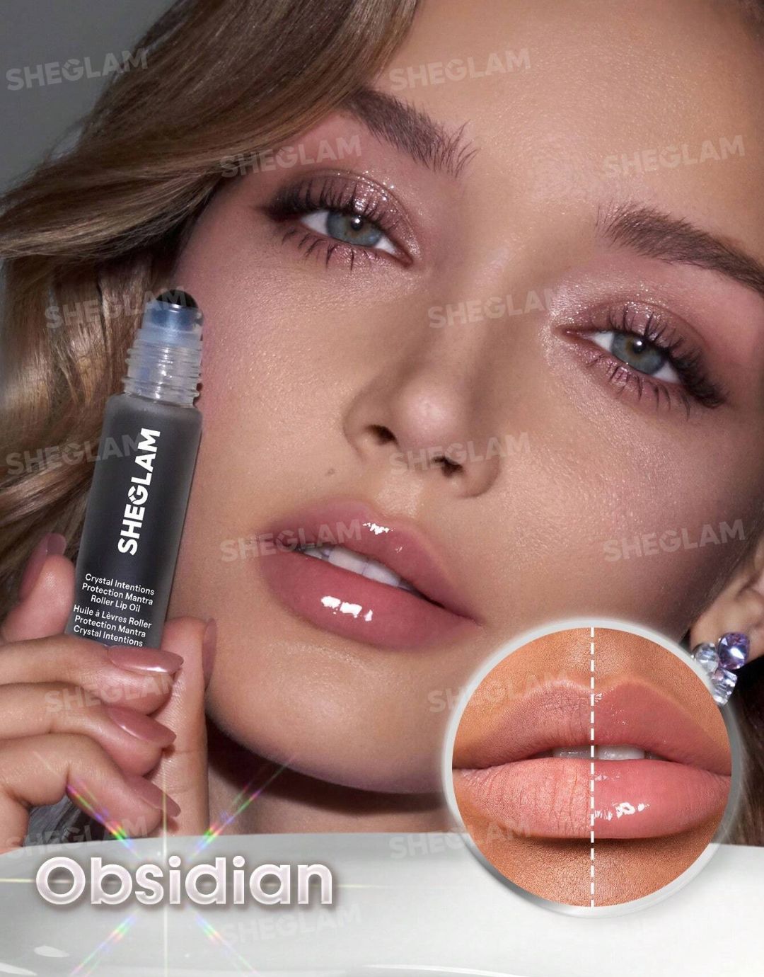 SHEGLAM Crystal Intentions Protection Mantra Roller Lip Oil