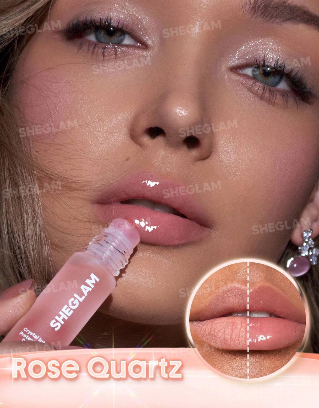 SHEGLAM Crystal Intentions Protection Mantra Roller Lip Oil