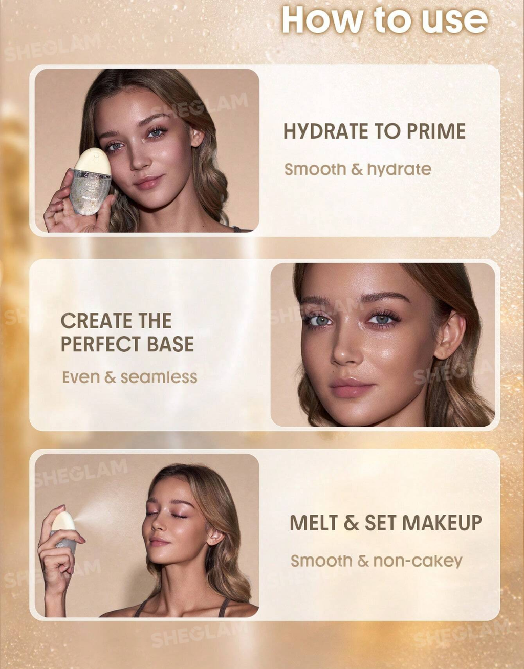 SHEGLAM Crystal Intentions Vibe Shield Long-Lasting Setting Spray