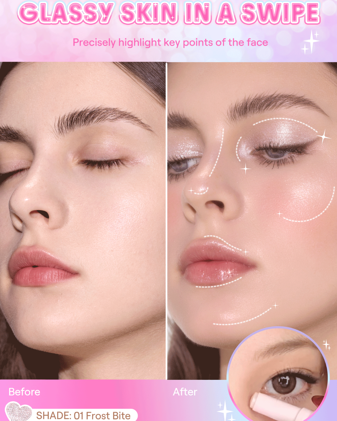 SHEGLAM Crystal Jelly Glaze Stick