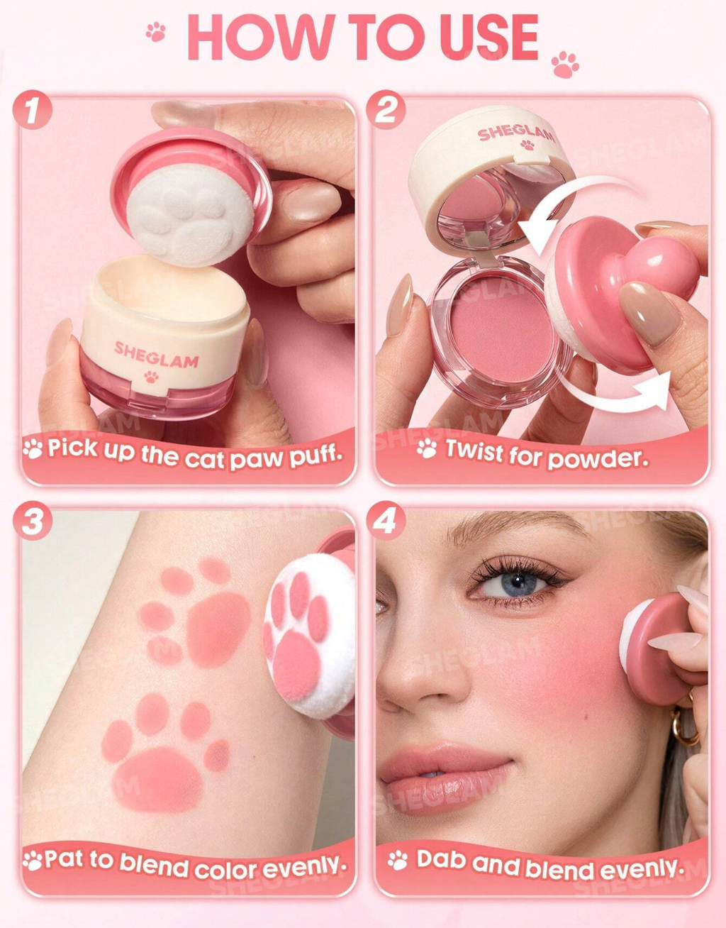 SHEGLAM Cutie Paw Blush Stamp