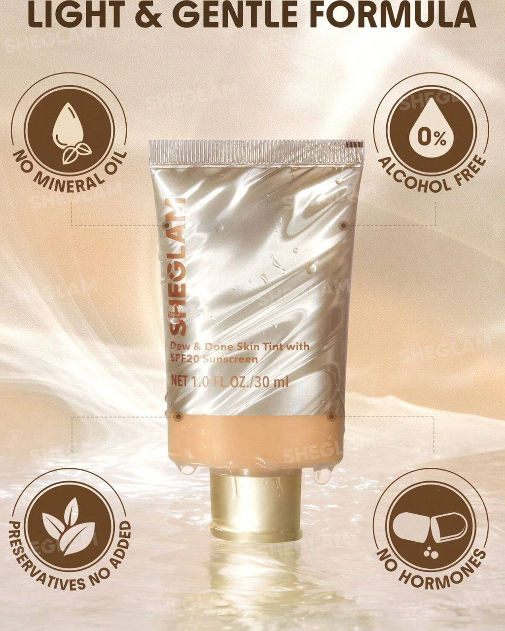 SHEGLAM Dew & Done Skin Tint With SPF20