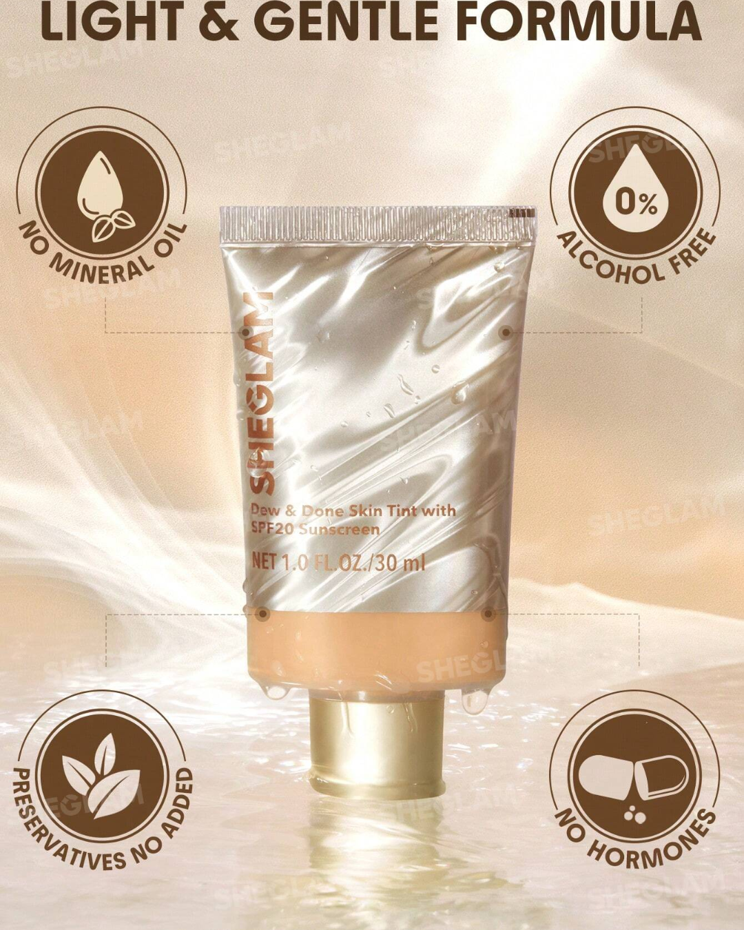 SHEGLAM Dew & Done Skin Tint With SPF20