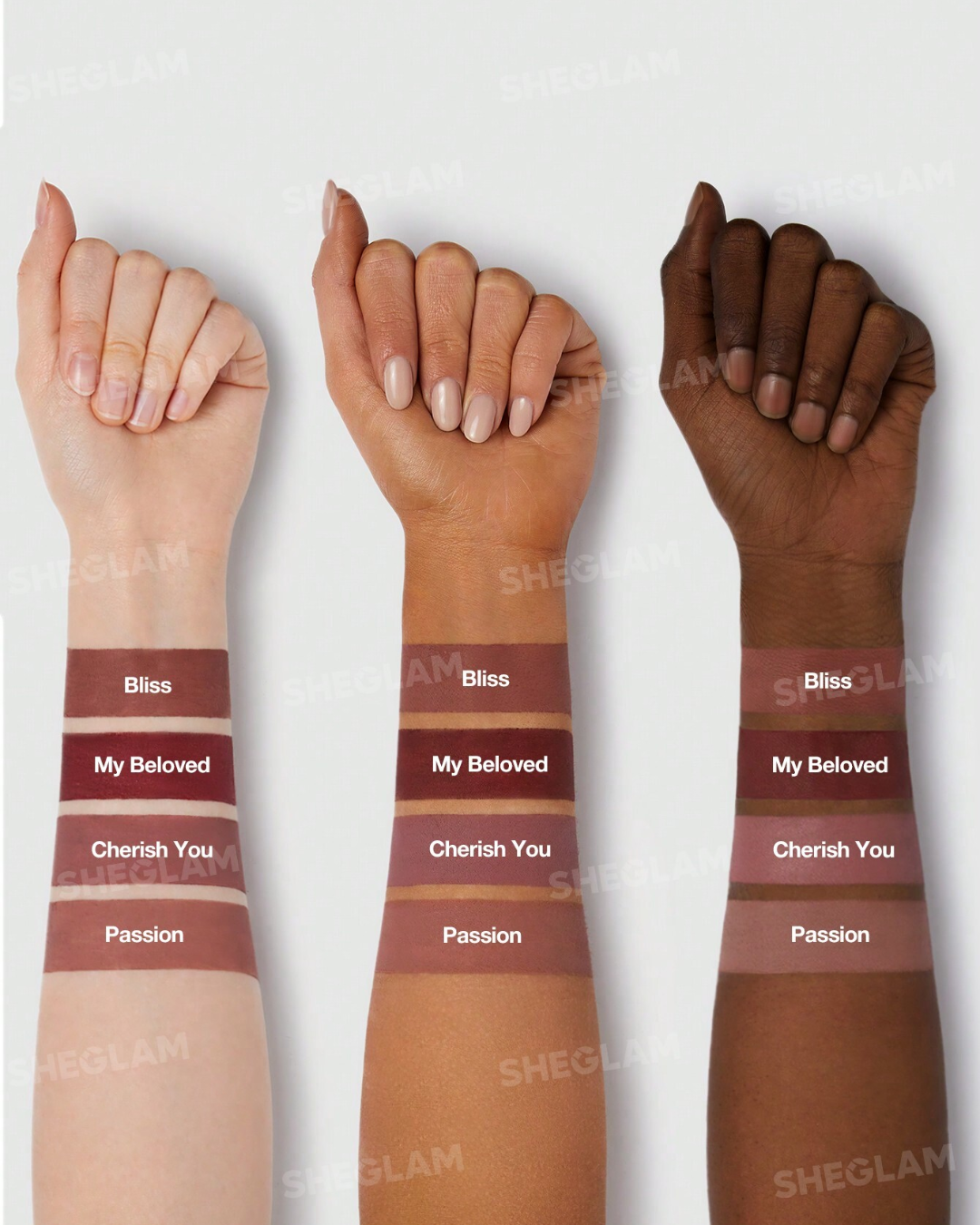 SHEGLAM Dynamatte Boom Long-Lasting Matte Lipstick (Ember Rose Set)