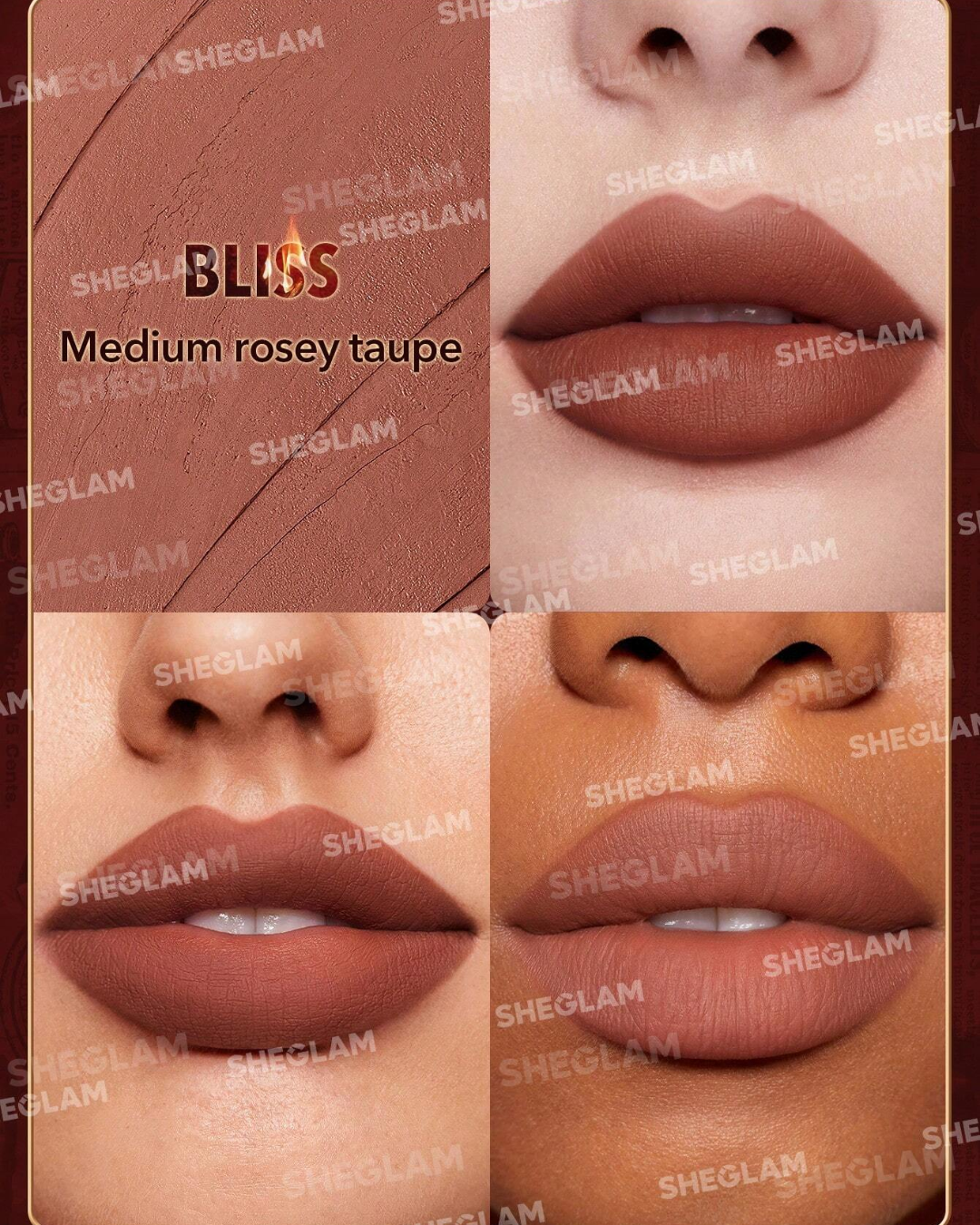 SHEGLAM Dynamatte Boom Long-Lasting Matte Lipstick (Ember Rose Ver.)