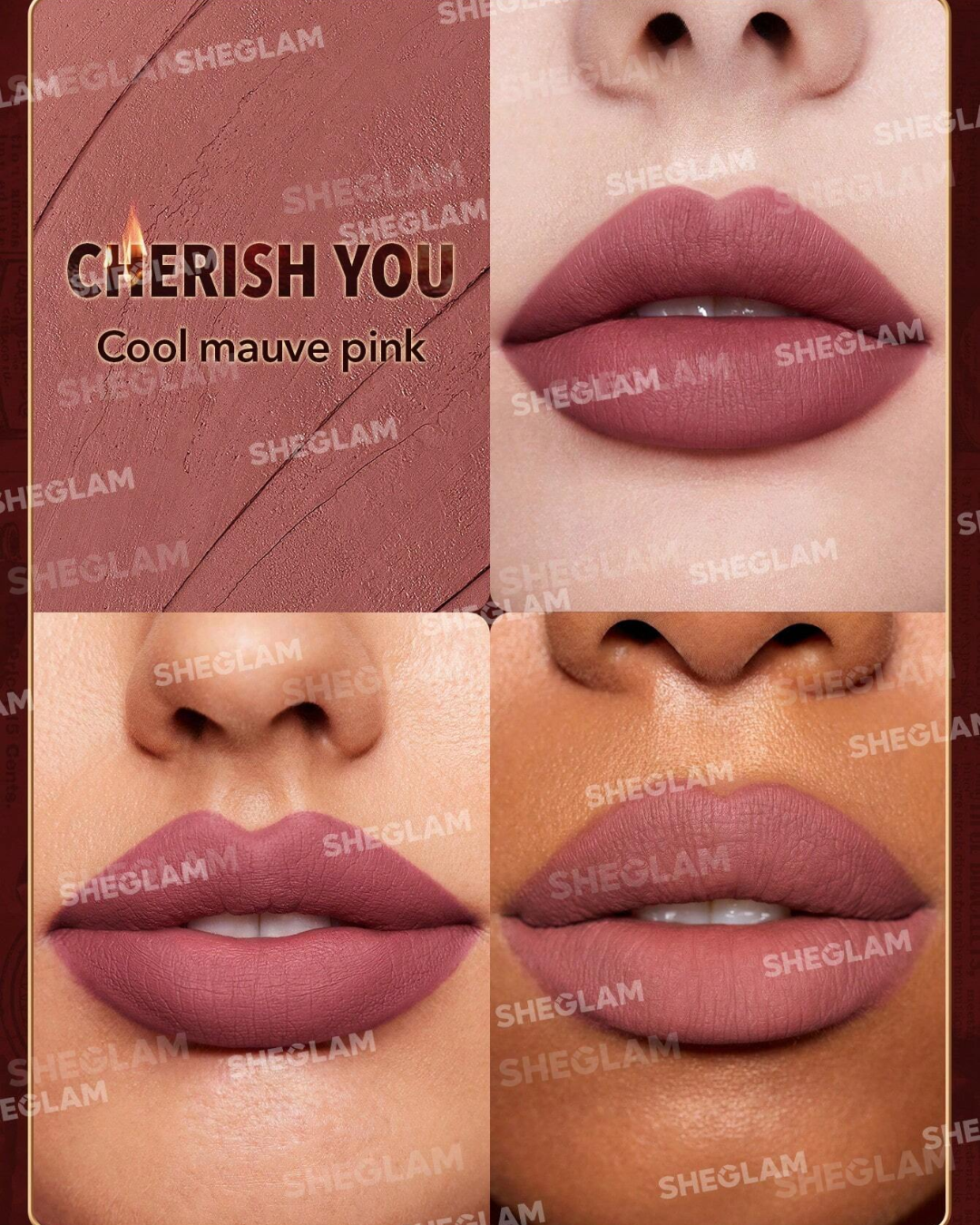 SHEGLAM Dynamatte Boom Long-Lasting Matte Lipstick (Ember Rose Ver.)