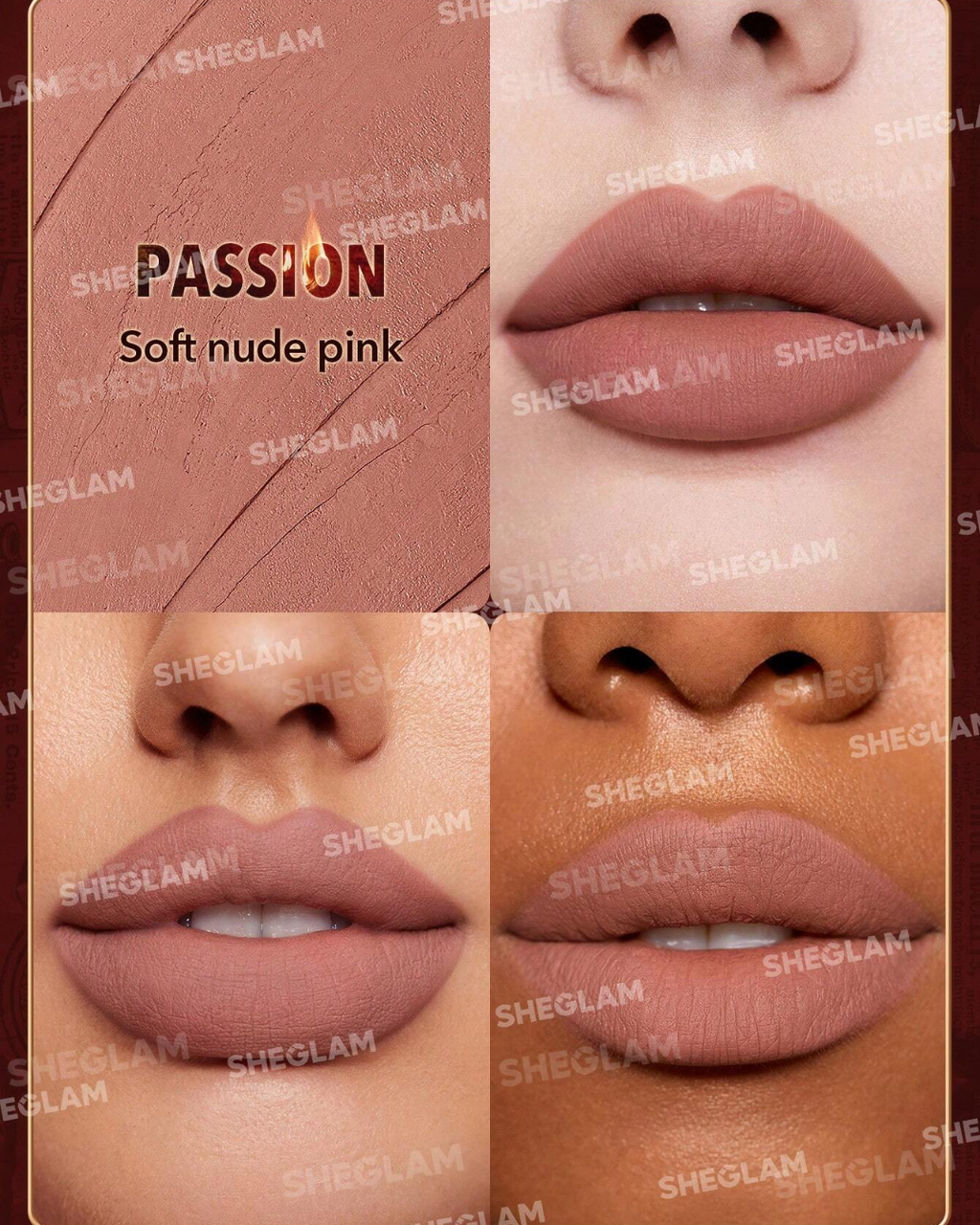 SHEGLAM Dynamatte Boom Long-Lasting Matte Lipstick (Ember Rose Ver.)