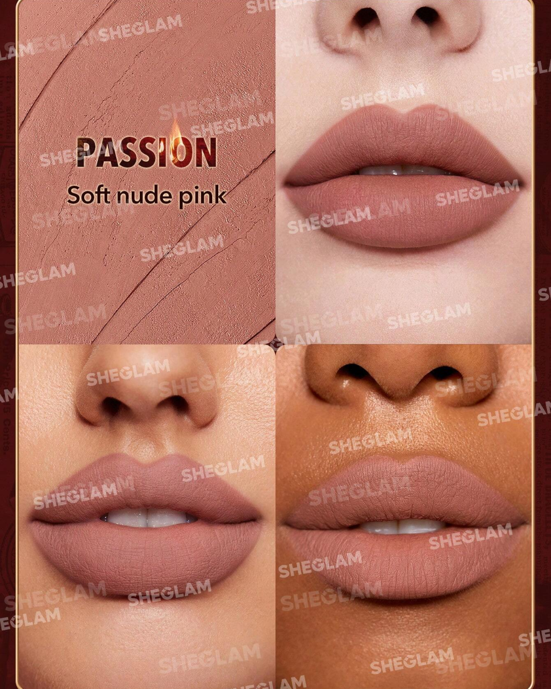 SHEGLAM Dynamatte Boom Long-Lasting Matte Lipstick (Ember Rose Ver.)