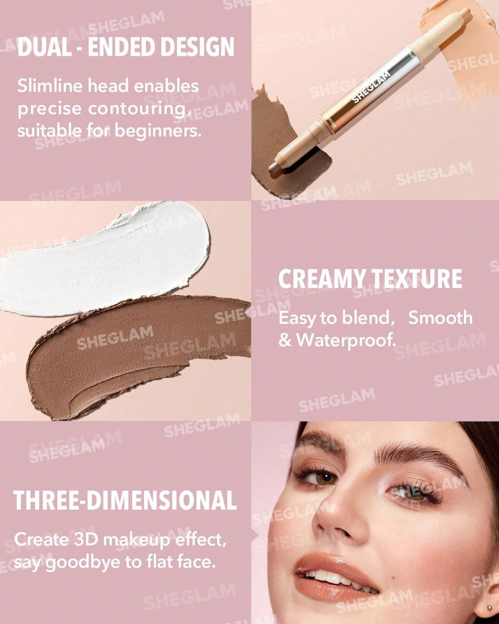 SHEGLAM Fine Line 2-In-1 Nose Contour & Highlight Pen