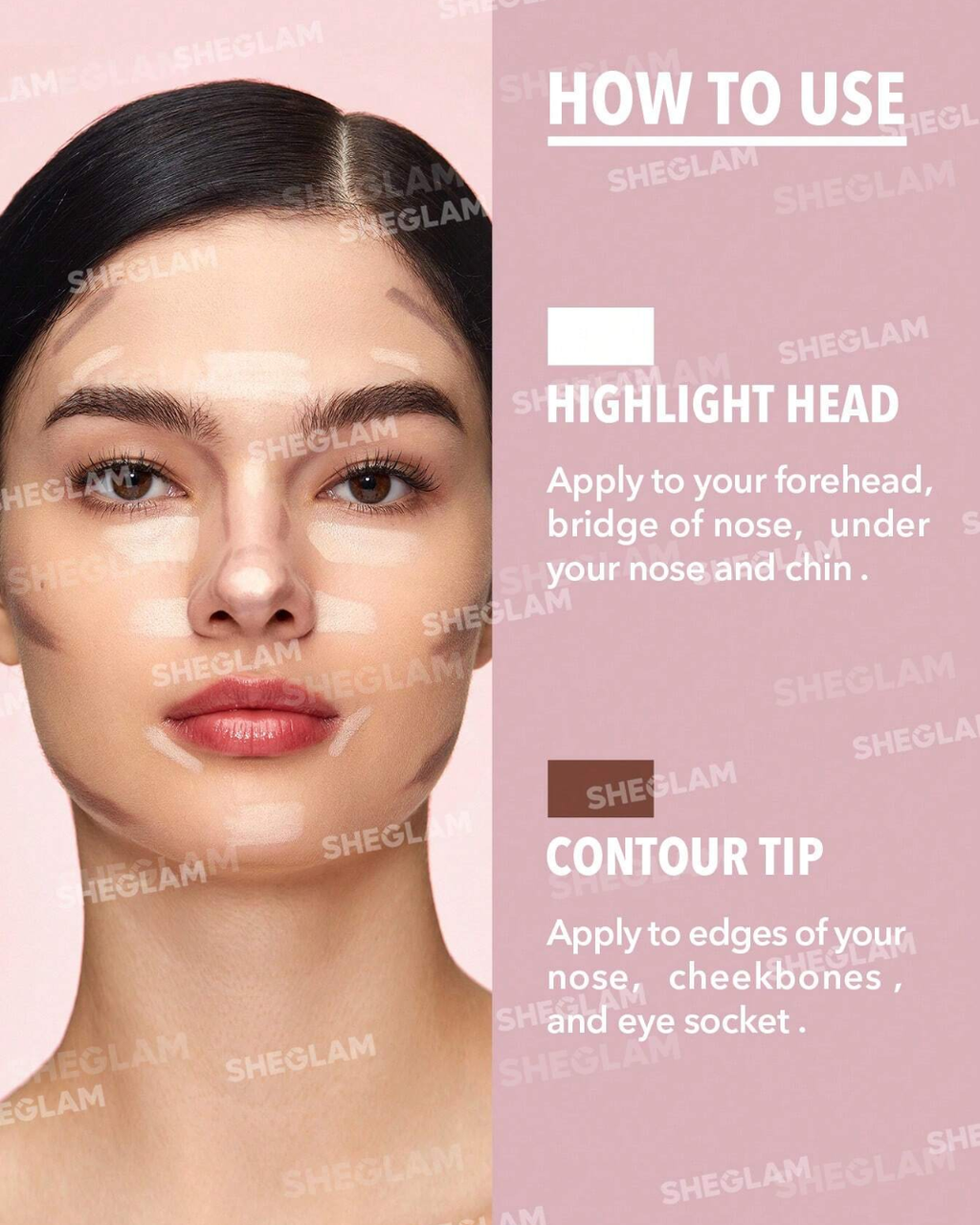SHEGLAM Fine Line 2-In-1 Nose Contour & Highlight Pen