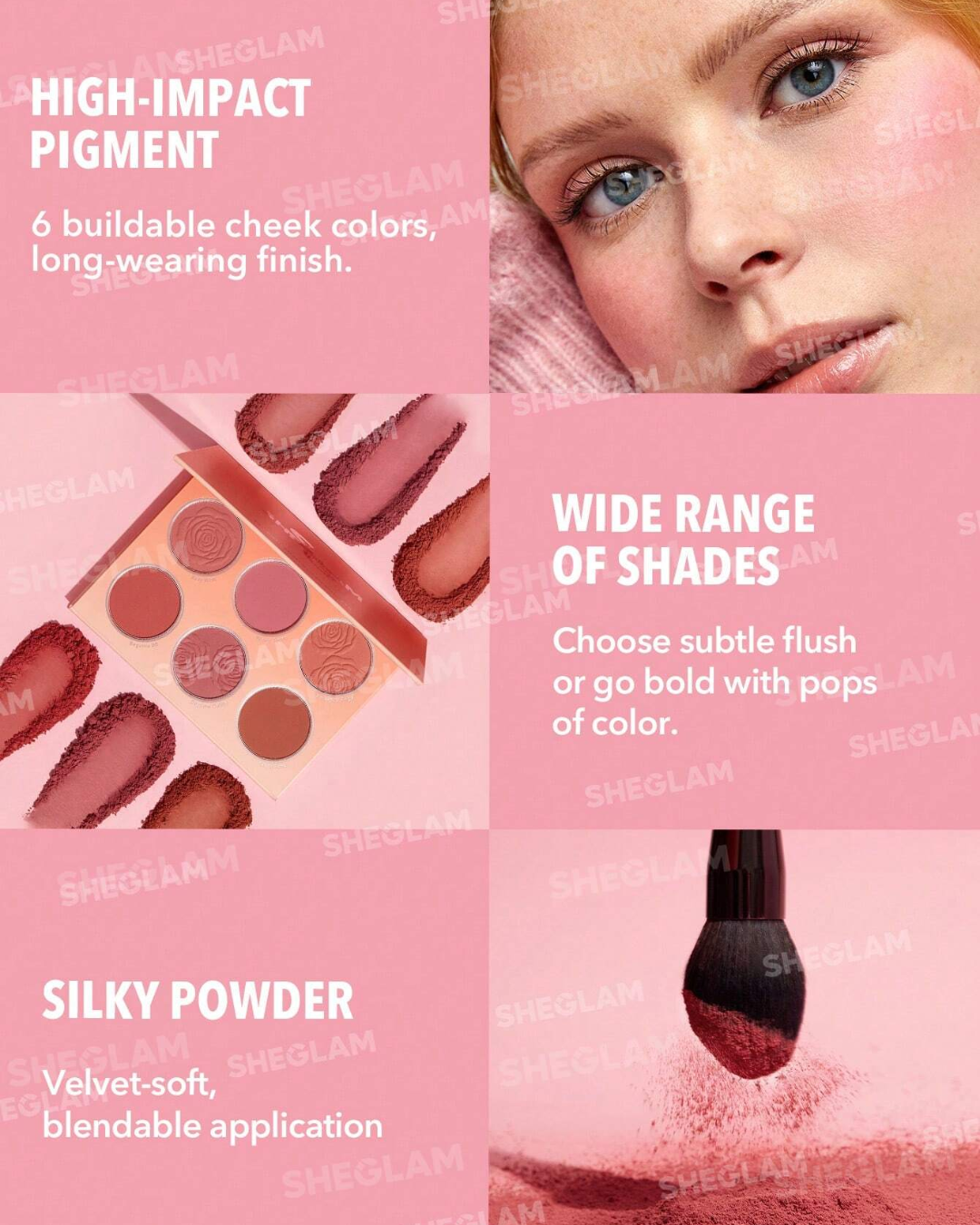SHEGLAM Floral Flush Blush Palette