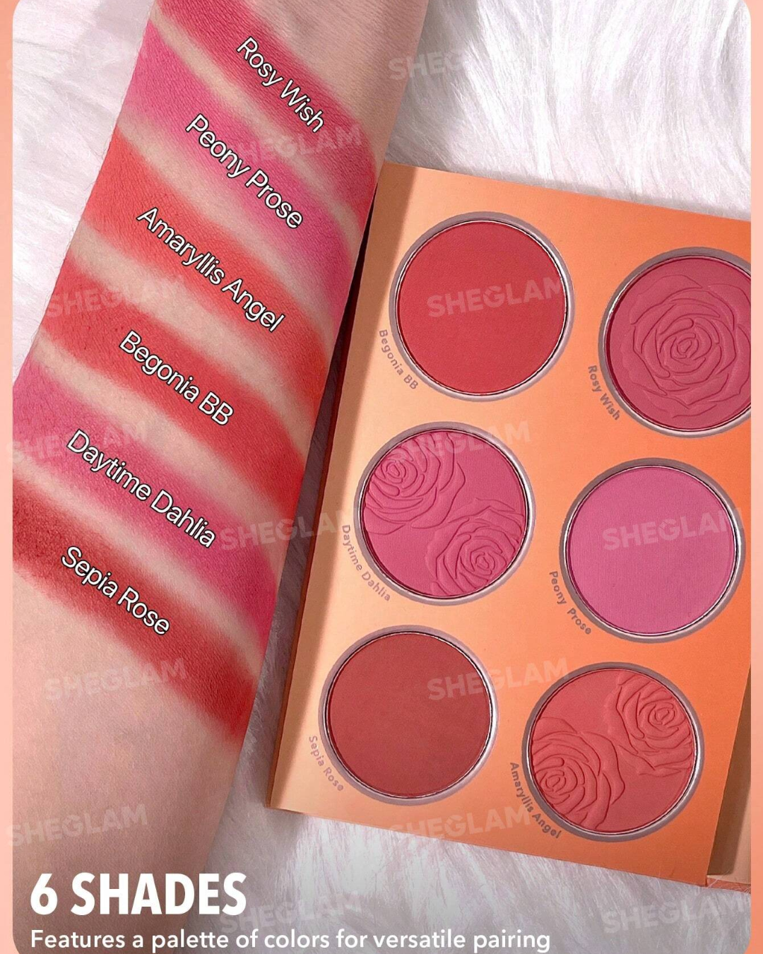 SHEGLAM Floral Flush Blush Palette