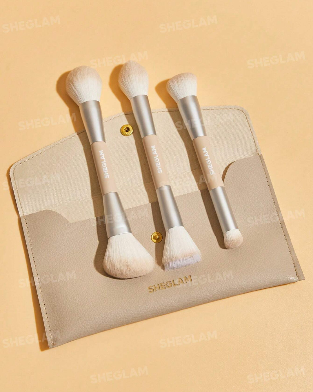 SHEGLAM  Glam 101 Face Essentials Brush Set With Bag