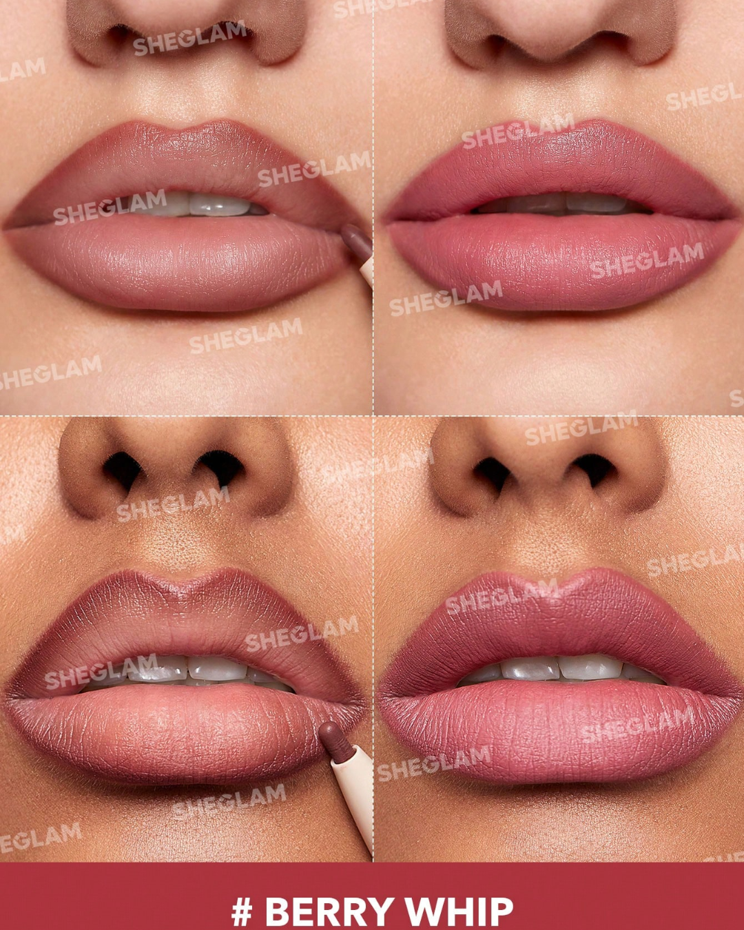 SHEGLAM-Glam 101 Sheer Tinted Lipstick & Liner Duo