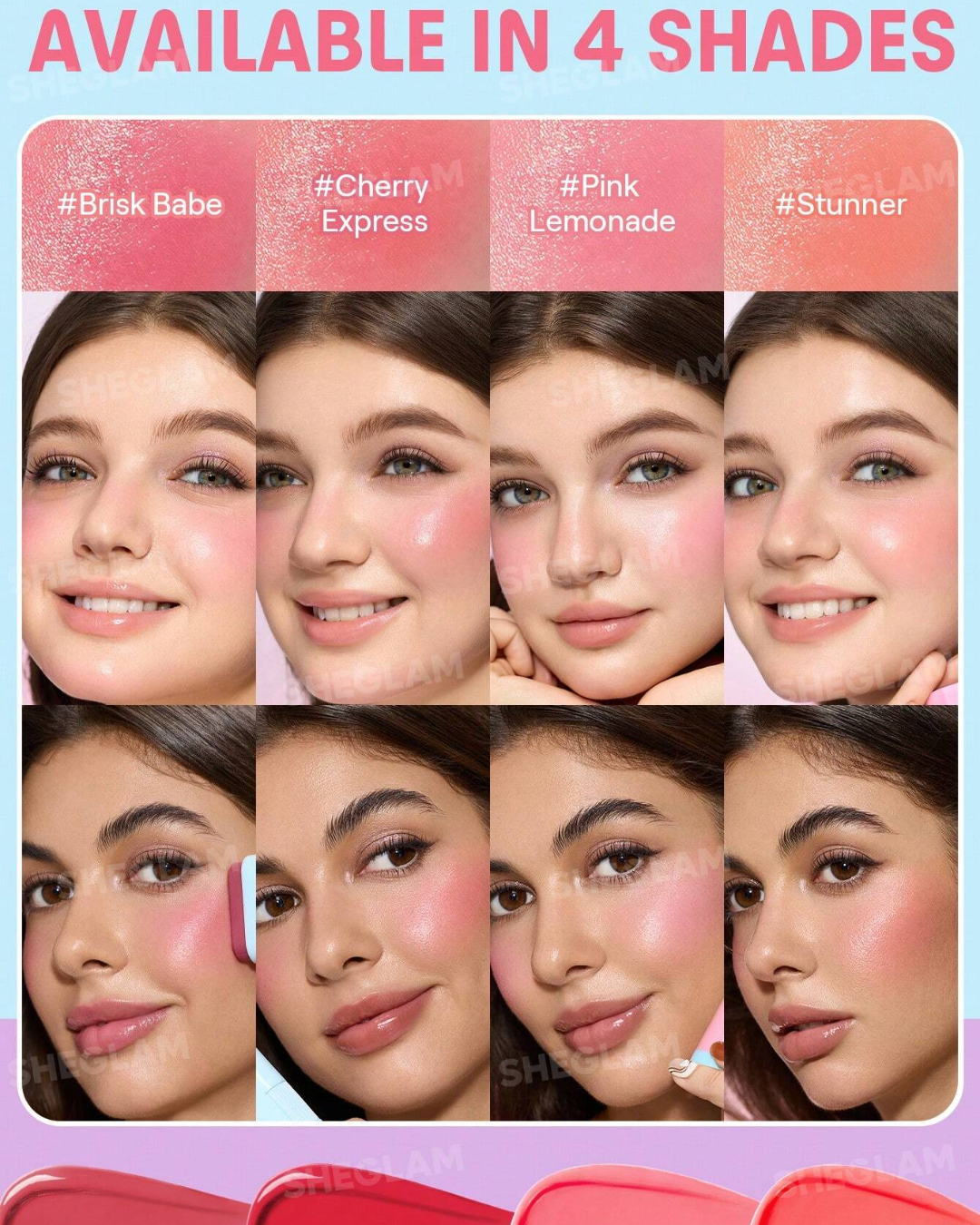 SHEGLAM Glass Glow Blush Stick