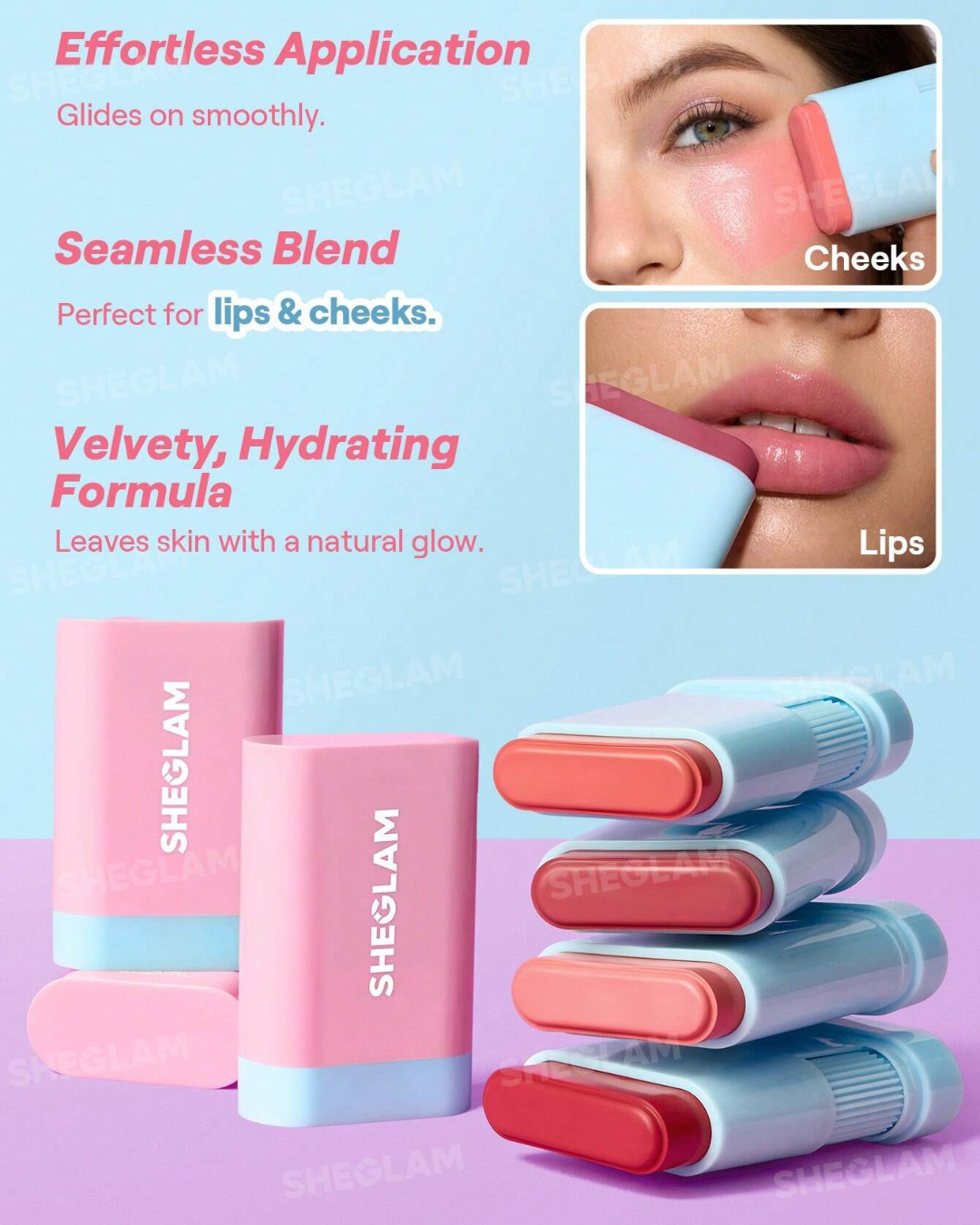 SHEGLAM Glass Glow Blush Stick