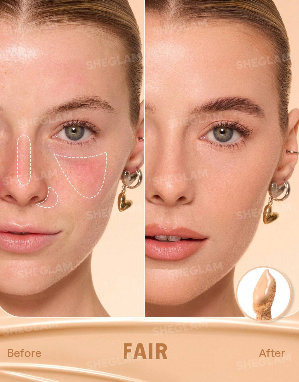 SHEGLAM  Hideaway Full-Coverage Concealer