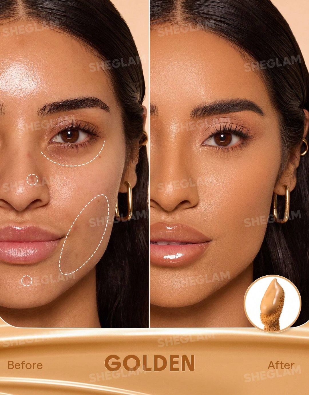 SHEGLAM  Hideaway Full-Coverage Concealer