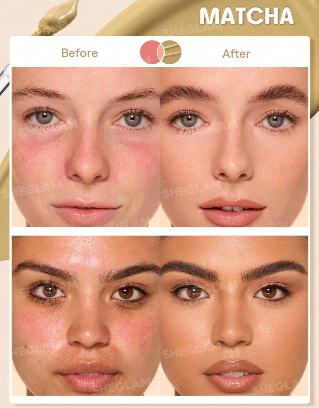 SHEGLAM  Hideaway Full-Coverage Concealer