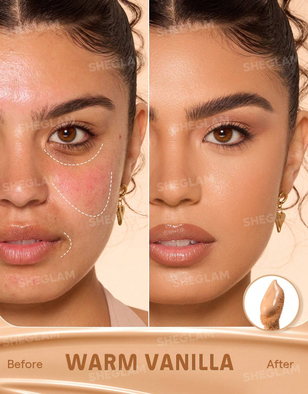 SHEGLAM  Hideaway Full-Coverage Concealer