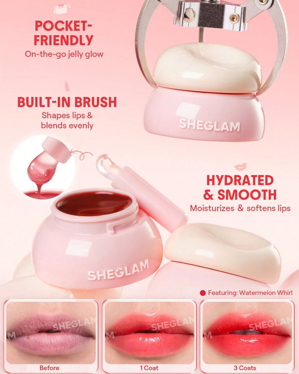 SHEGLAM Hydra Jelly Pocket Lip Jam