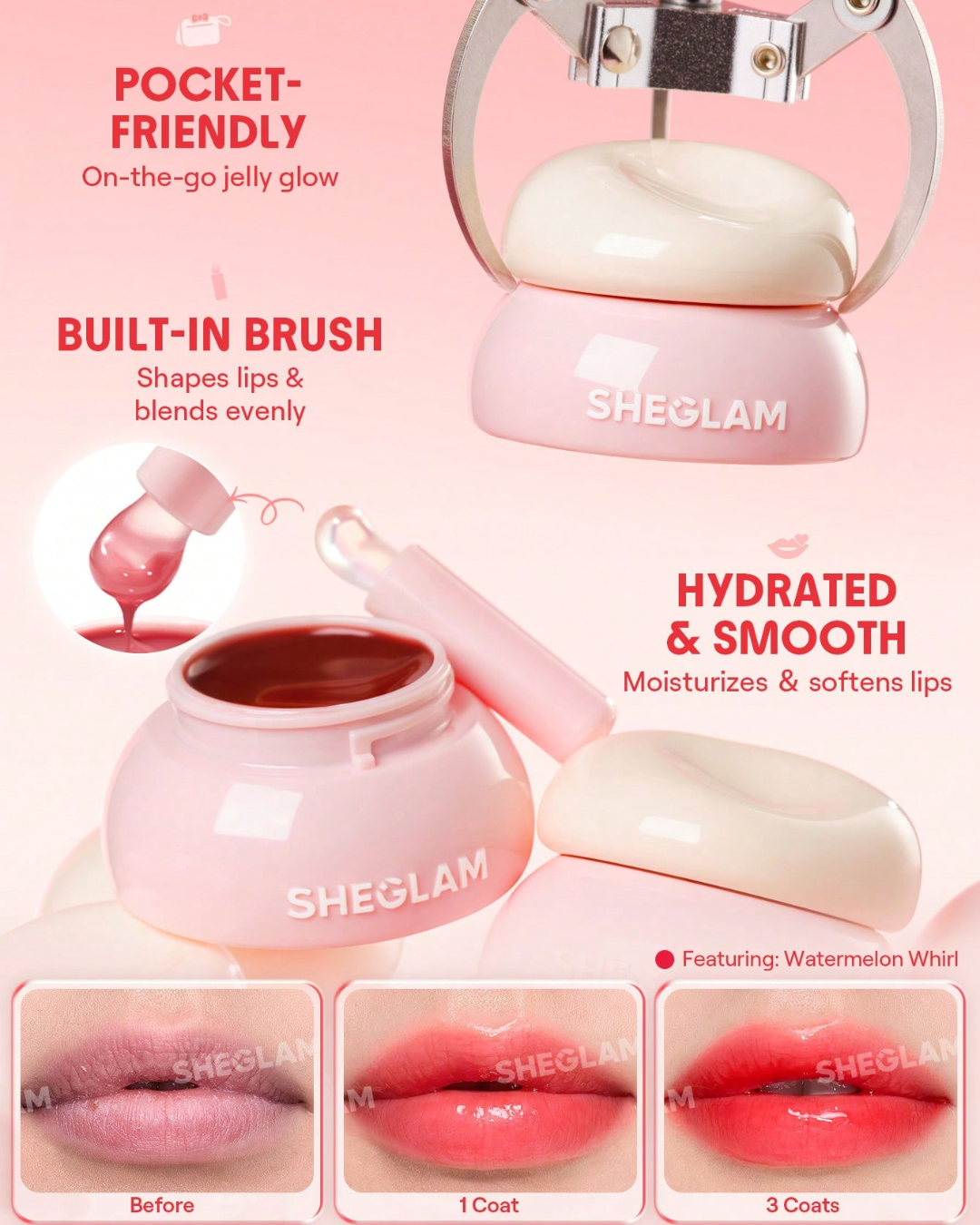 SHEGLAM Hydra Jelly Pocket Lip Jam
