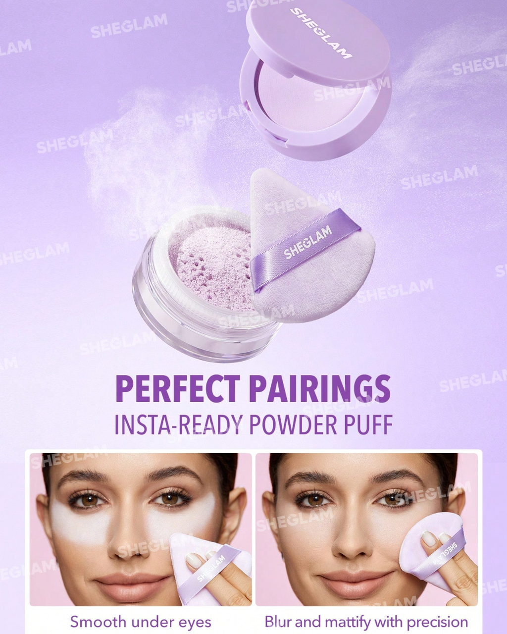 SHEGLAM Insta-Ready Face & Under Eye Setting Powder Duo