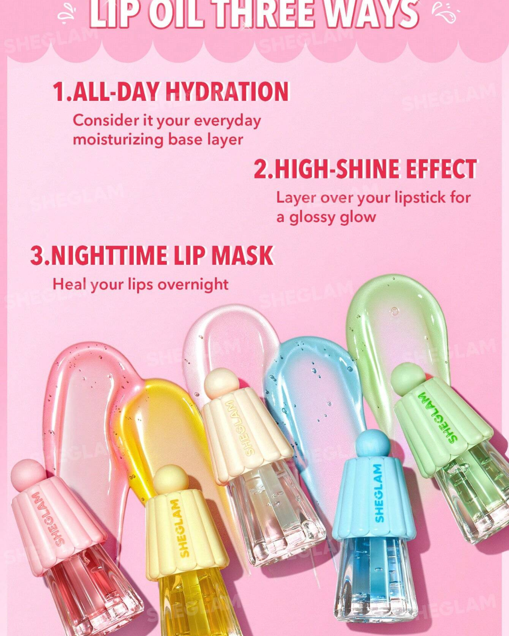 SHEGLAM Jelly Wow Hydrating Lip Oil