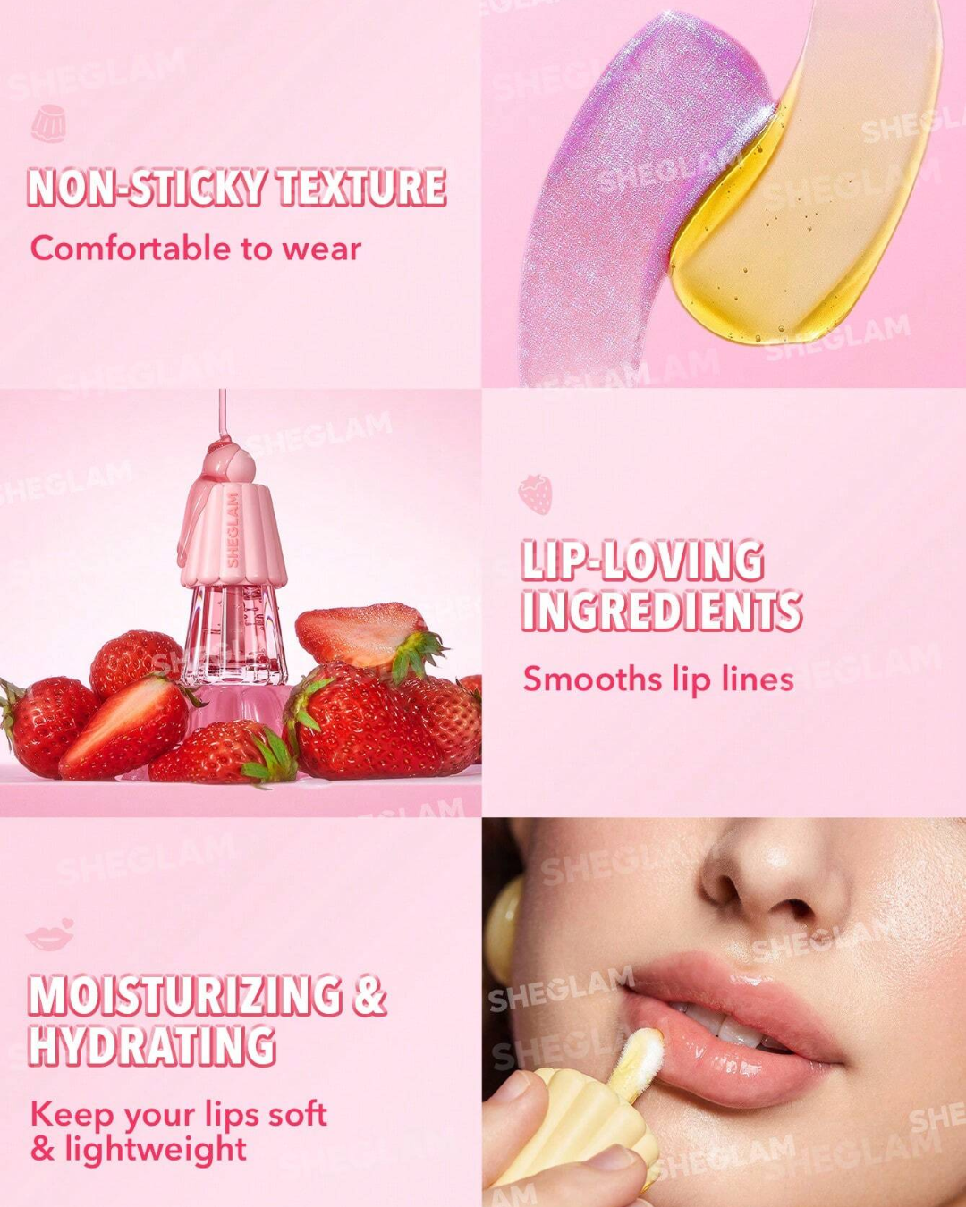 SHEGLAM  Jelly Wow Hydrating Lip Oil