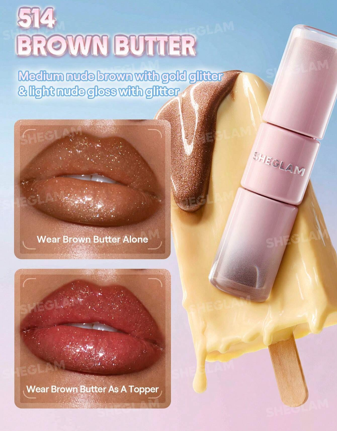 SHEGLAM Line To Shine Peel-Off Lip Stain & Gloss Duo