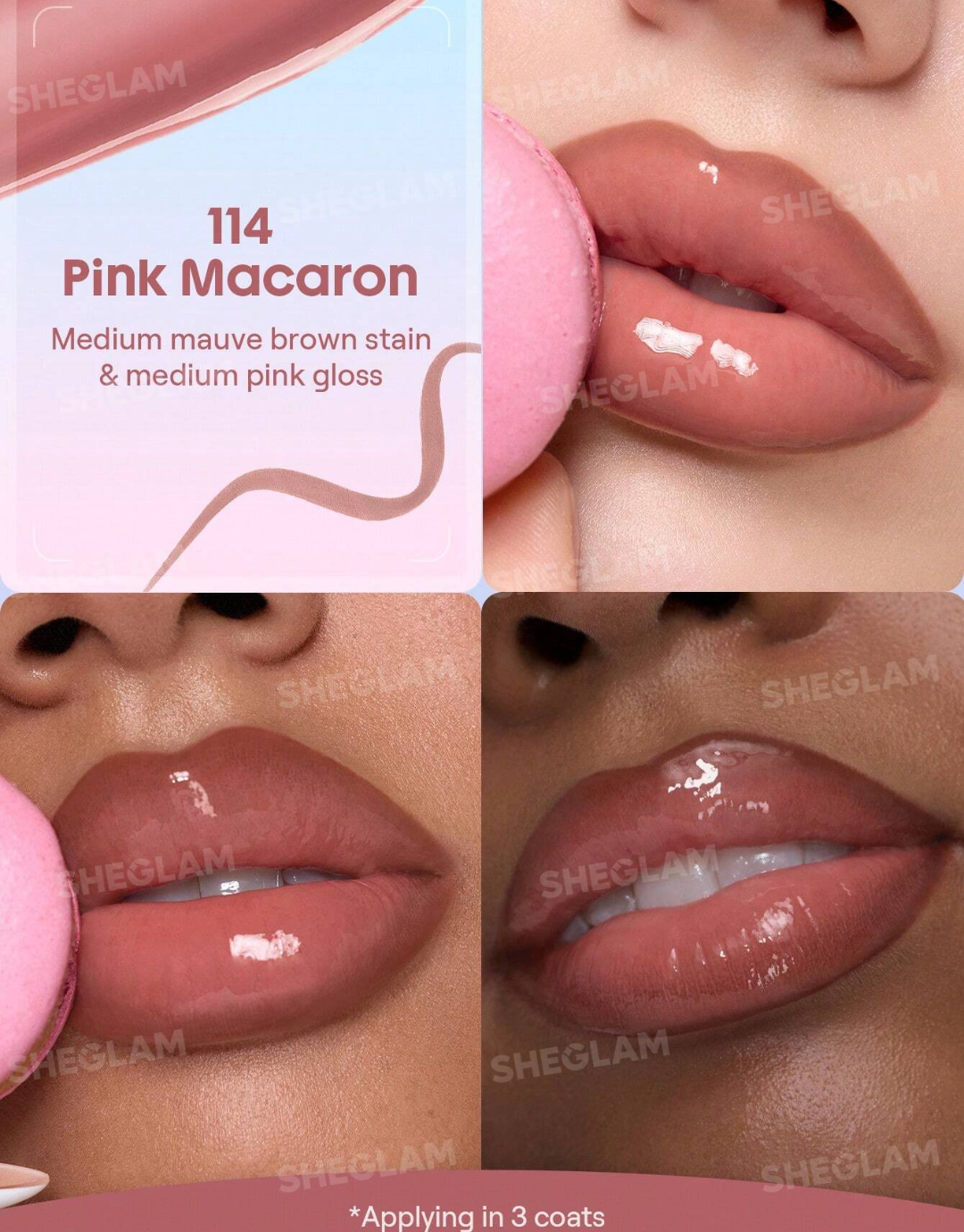 SHEGLAM Line To Shine Peel-Off Lip Stain & Gloss Duo