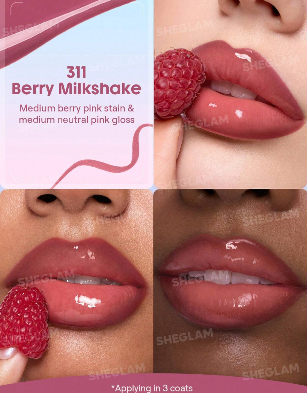 SHEGLAM Line To Shine Peel-Off Lip Stain & Gloss Duo
