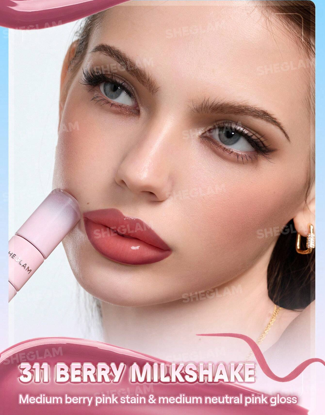 SHEGLAM Line To Shine Peel-Off Lip Stain & Gloss Duo