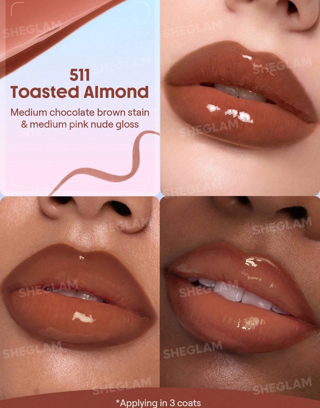 SHEGLAM Line To Shine Peel-Off Lip Stain & Gloss Duo
