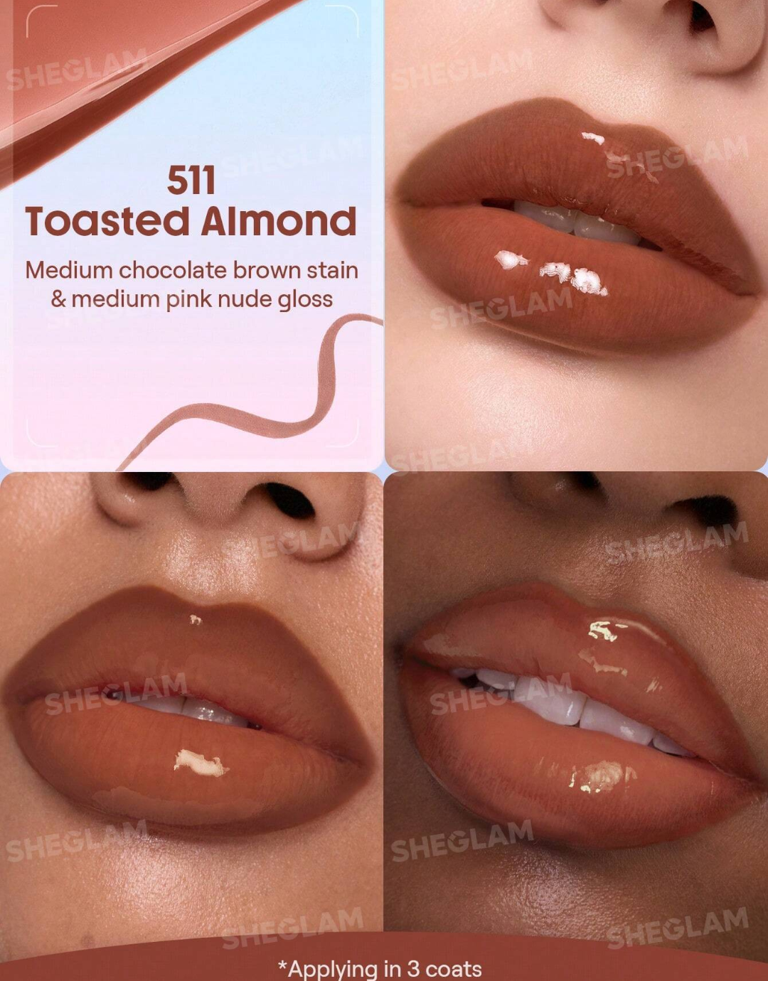 SHEGLAM Line To Shine Peel-Off Lip Stain & Gloss Duo
