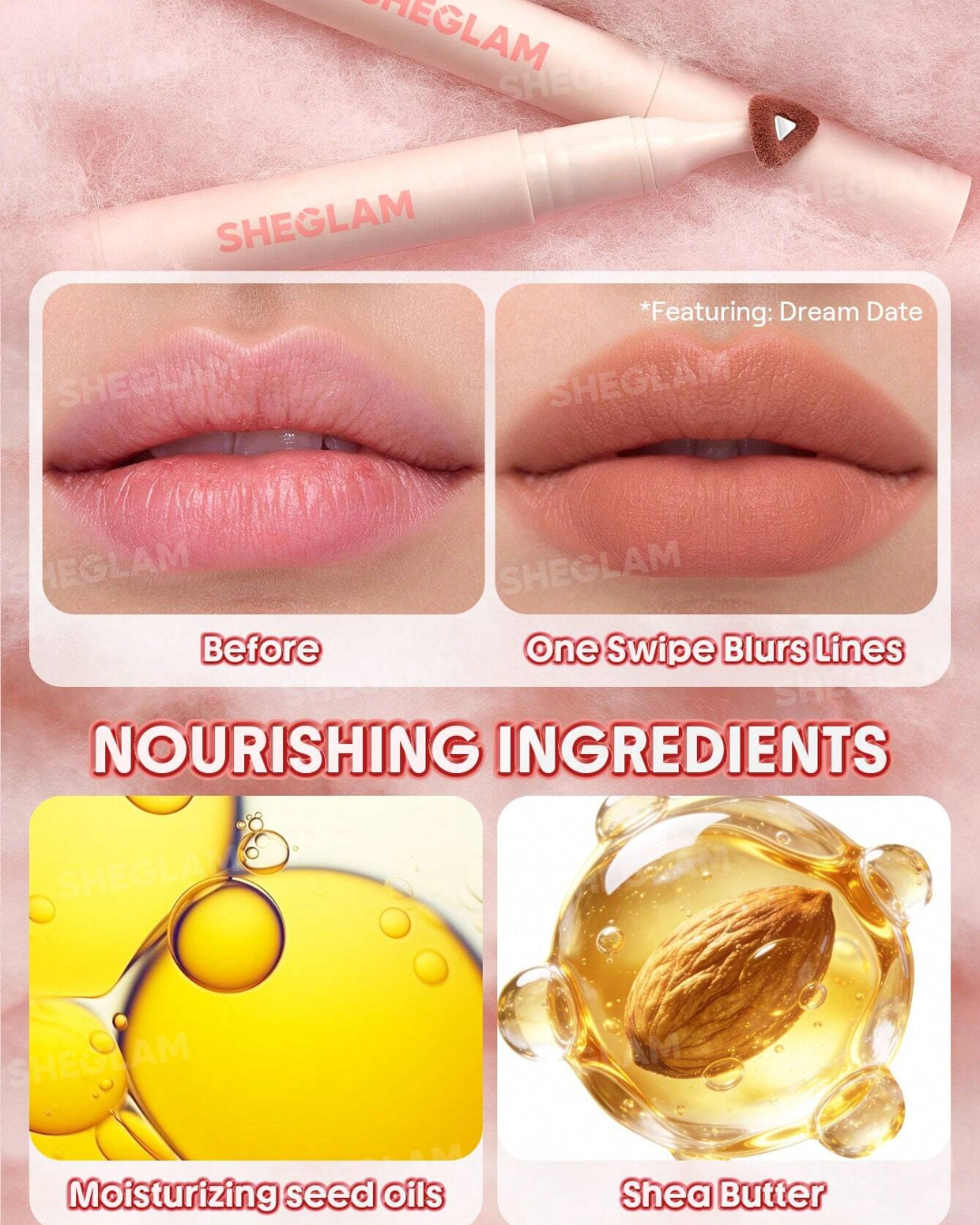 SHEGLAM Marshmallow Puff Lip Blur Pen