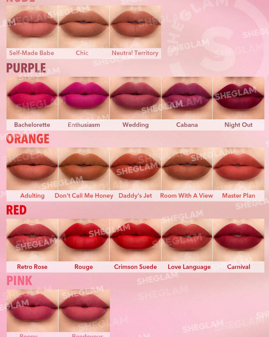 SHEGLAM Matte Allure Lipstick