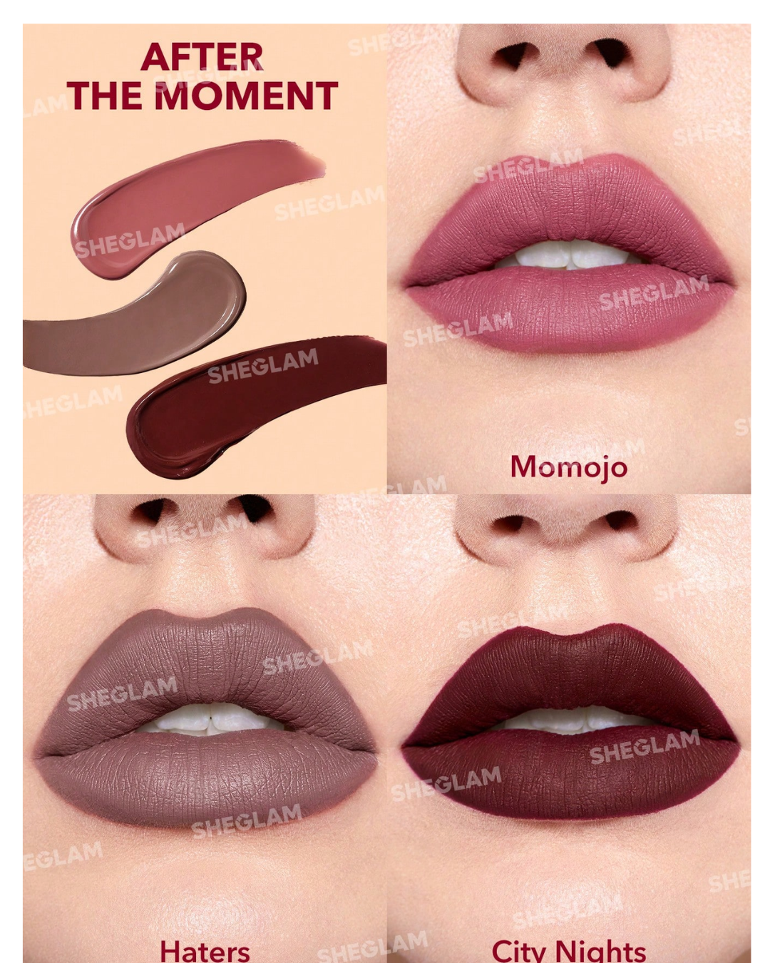 SHEGLAM Matte Allure Mini Liquid Lipstick Set