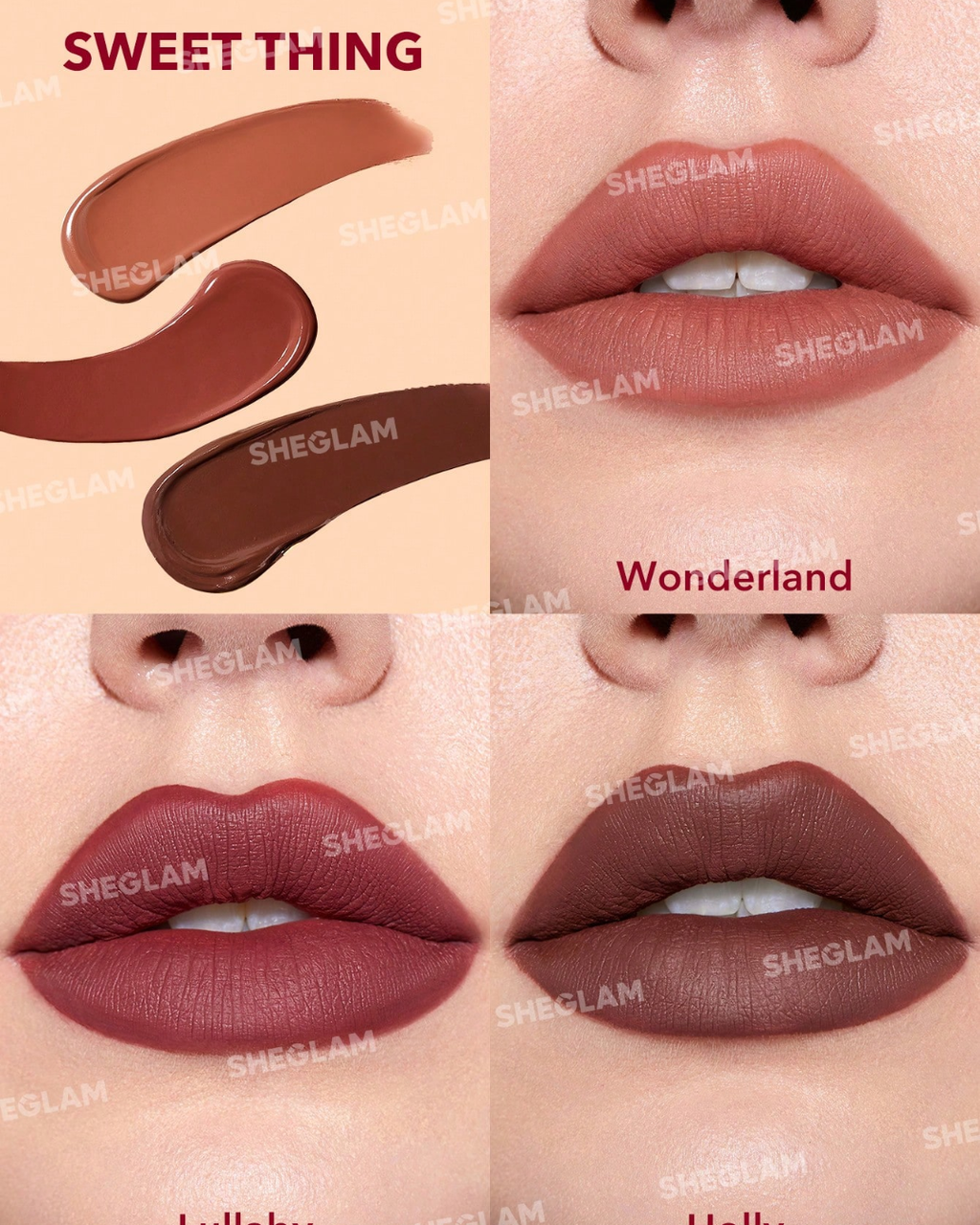 SHEGLAM Matte Allure Mini Liquid Lipstick Set