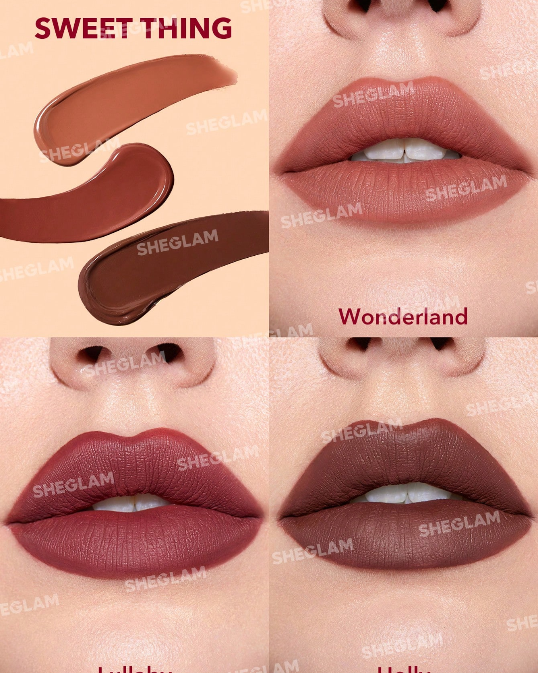 SHEGLAM Matte Allure Mini Liquid Lipstick Set
