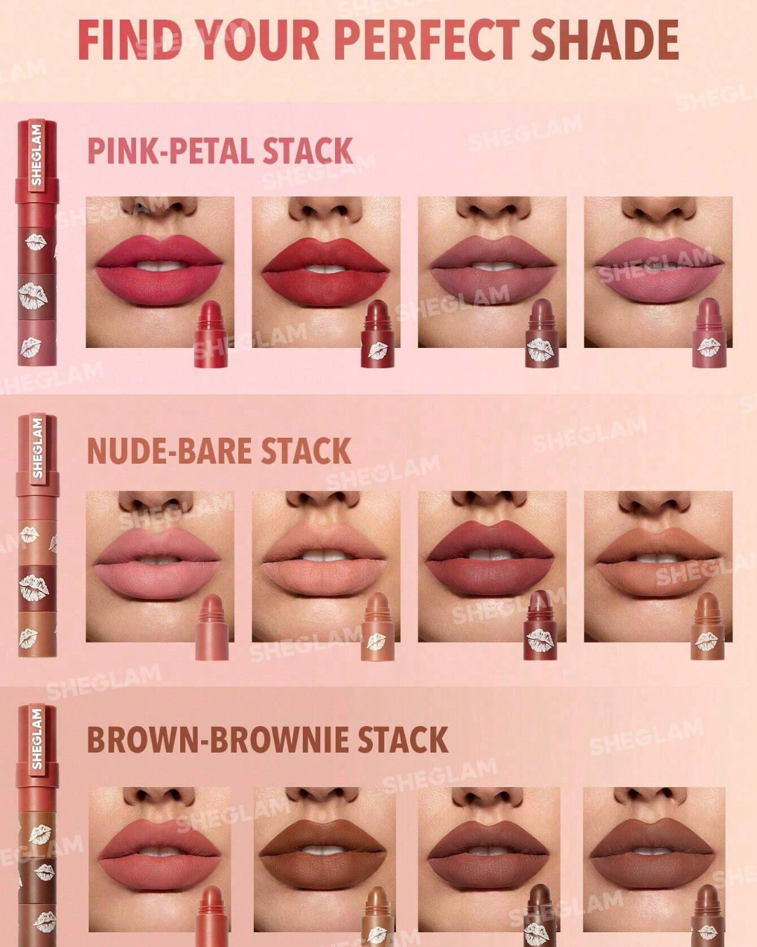 SHEGLAM Mega Lip Stacks
