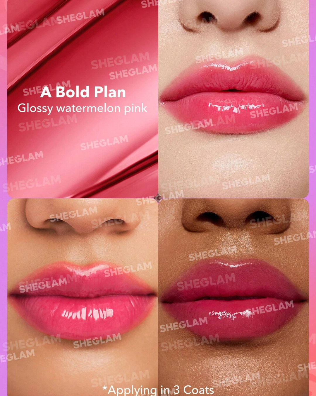 SHEGLAM Mirror Kiss High-Shine Lipstick