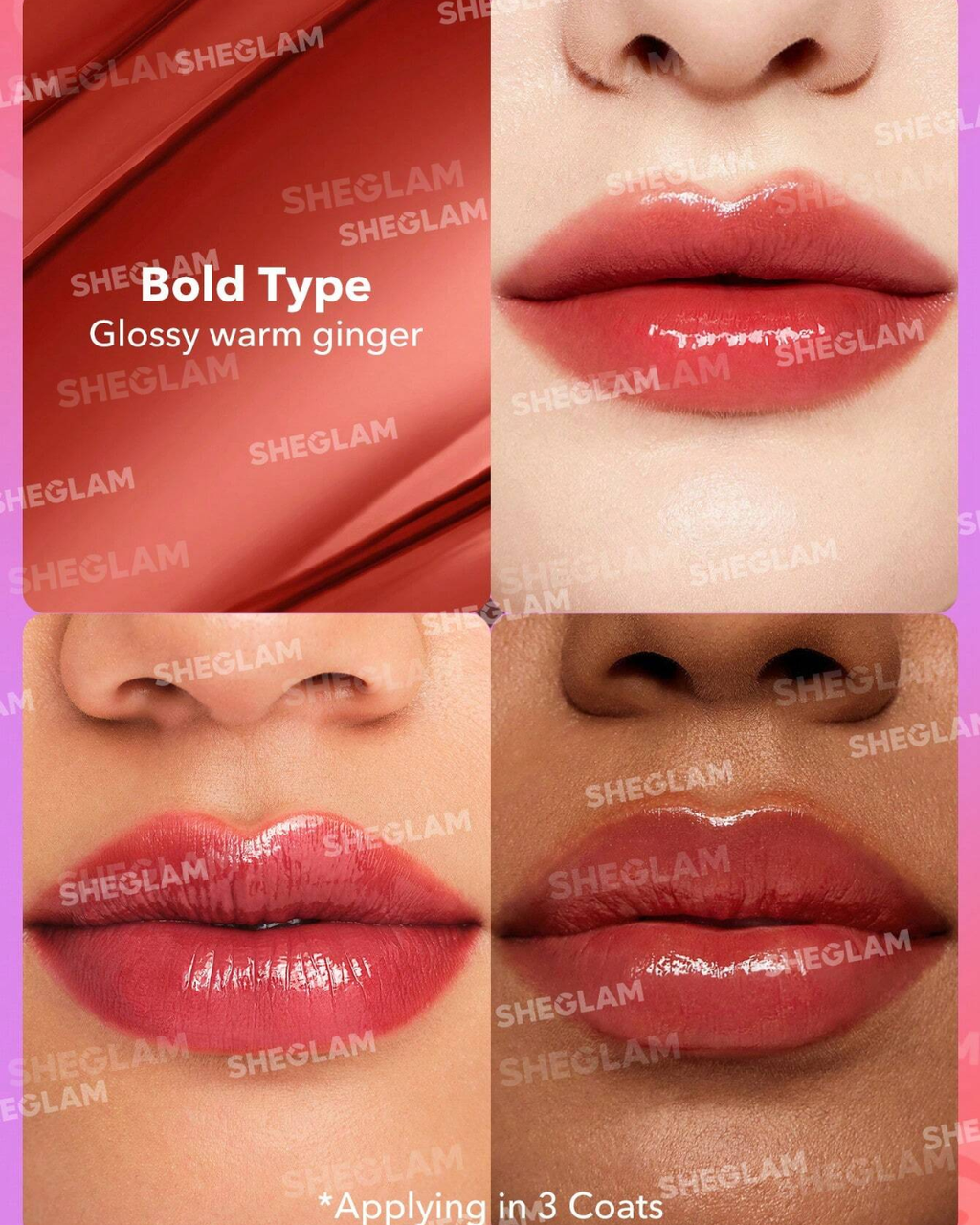 SHEGLAM Mirror Kiss High-Shine Lipstick