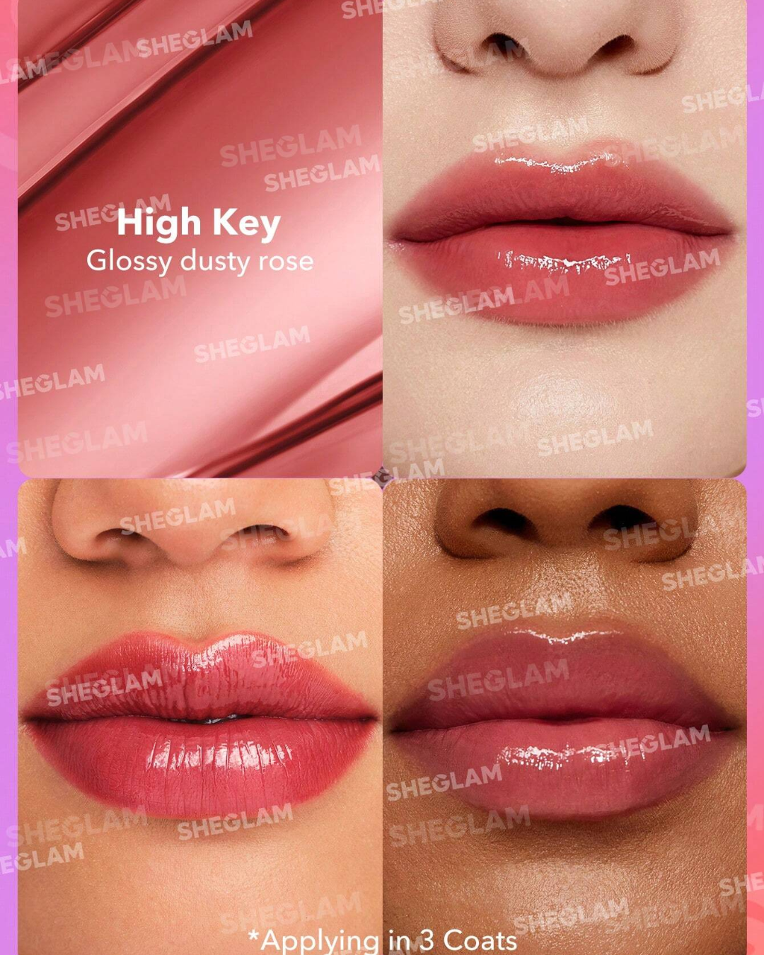 SHEGLAM Mirror Kiss High-Shine Lipstick