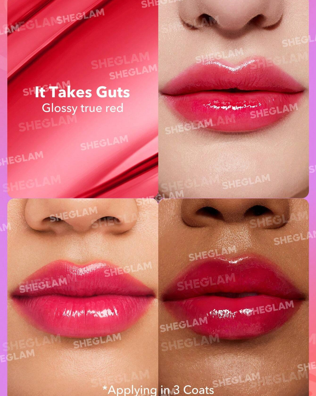 SHEGLAM Mirror Kiss High-Shine Lipstick