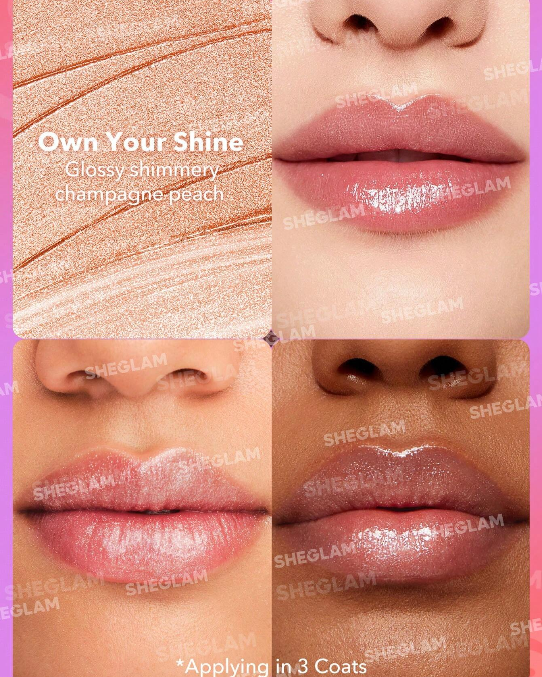 SHEGLAM Mirror Kiss High-Shine Lipstick