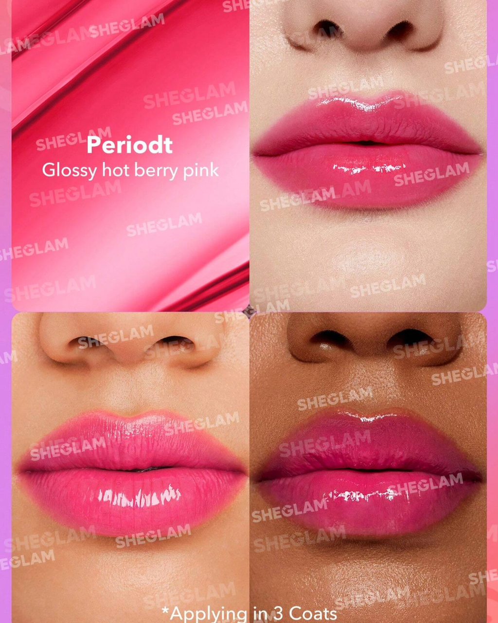 SHEGLAM Mirror Kiss High-Shine Lipstick